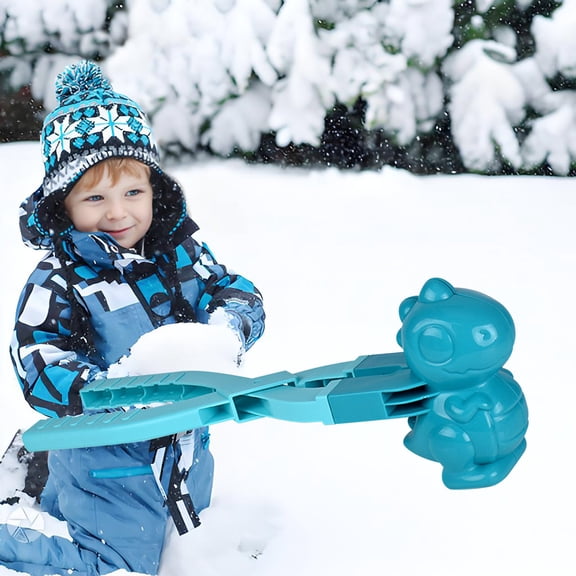 Dinosaur Themed Snowball Maker Press Toy, Fun Shaped Mold For Kids To Create Themed Snowballs For Winter Games And Play