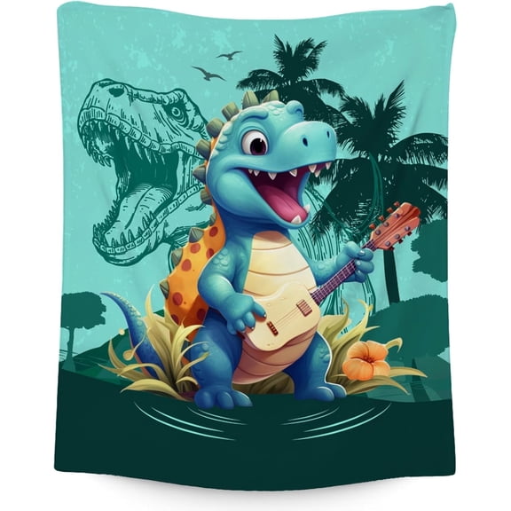 Dinosaur Throw Blanket for Boys Girls, Toddler Blankets for Boys Dinosaur Room Decor, Dinosaur Blanket Gifts for Dinosaur Lovers, 30"x40" Soft Kids Throw Blanket for Couch, Office