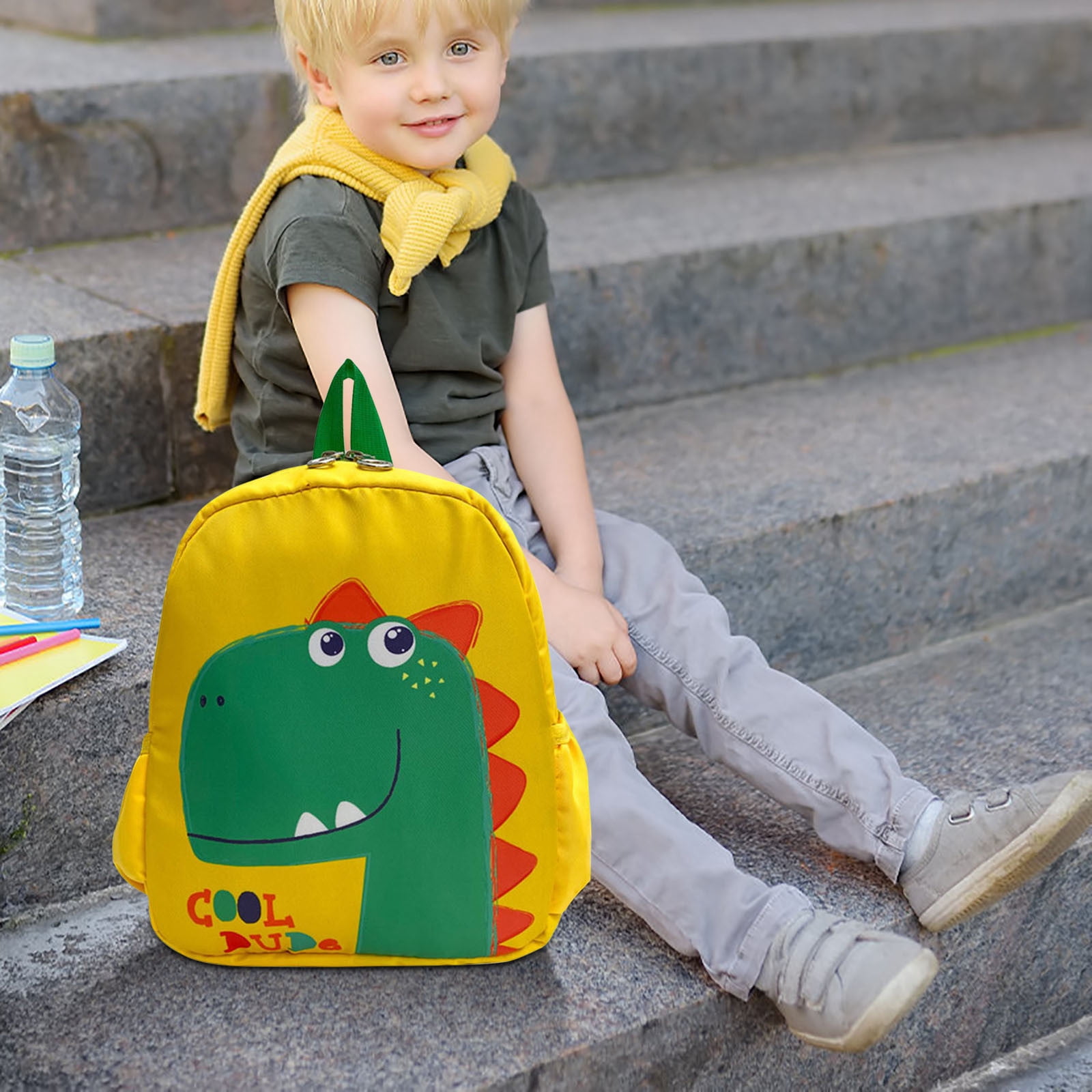 Dinosaur Toddler Backpack for Kids 1-3 Years Old, Mini Toddler Backpack Boys 2-3 Year Old Girls, Small Preschool Backpack for Kids