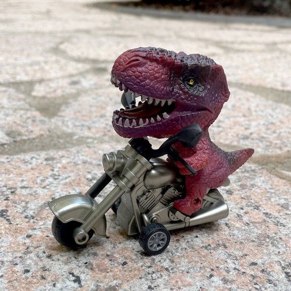 Dinosaur Toy Cars Friction Powered Motorcycle Game And Dino Toys For Boys Age 3 4 5 6 7, 2.83x4.13x3.74 inch, Red
