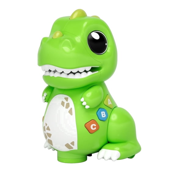 Generic Dinosaur Learning Toy, ABC and 123 Learning Modes, Battery Powered, Green, Toddler, 1-Count