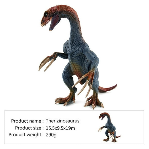 Dinosaur Toy,Therizinosaurus Action Figure,Realistic Plastic Figure with Moving Jaw & Poseable Claws,Educational Gift for Kids,Boys Birthday Party Favor.