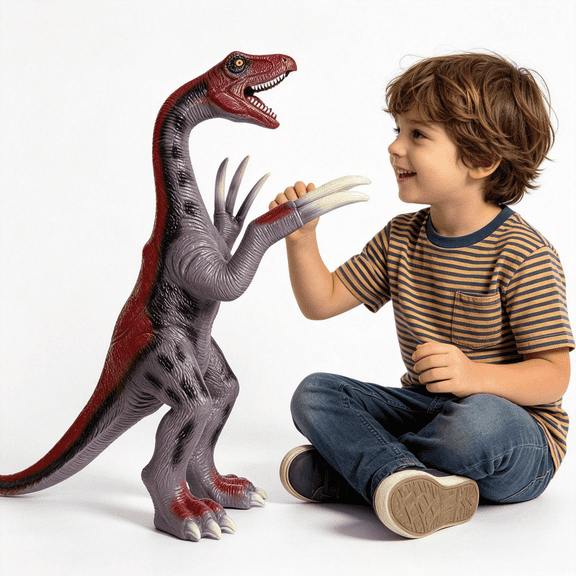 Dinosaur Toys- 29" Therizinosaurus Soft Dinosaur Toys for Kids 3-5, Big Inflatable Dino for Boys Girls, Toddler Party Favors Birthday Gifts