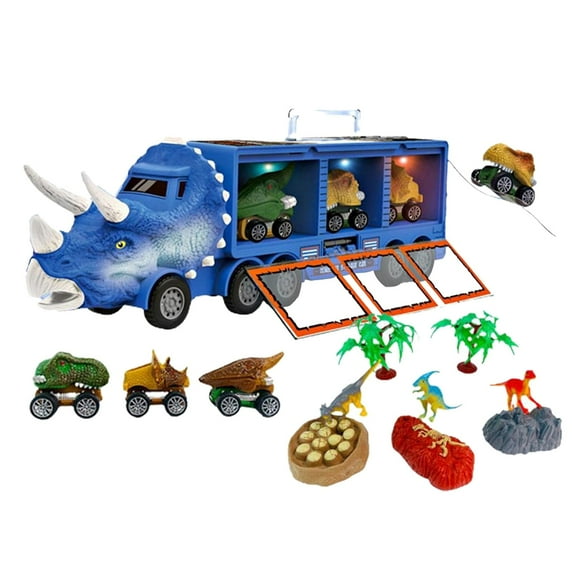 Dinosaur Toys, Dinosaur Toys for 3-5Y, Dinosaur Truck with Pull Back Cars, Boy Toys Age 3 4 5, Boy Birthday Gifts