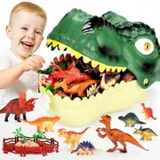 FunMagic Dinosaur Toys for Kids 3-6,45PCS Realistic Jurassic Dinosaurs Figures with Eggs&Trees&Fence,Dino World Playset, Gift for Toddler Boys & Girls