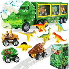EPPO Dinosaur Camion de Transport Jeu Ensemble Jouet 3-5 Ans