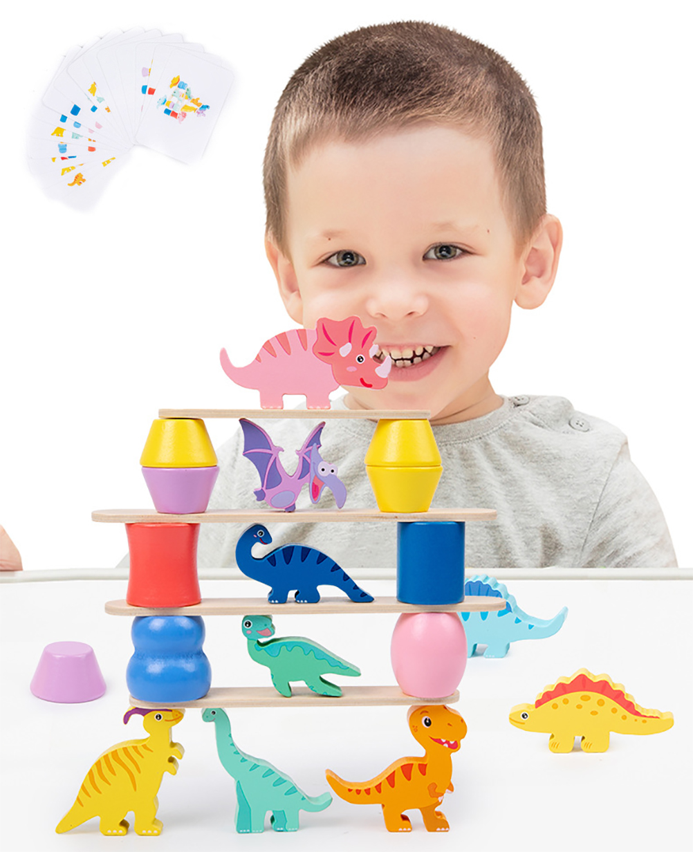 Dinosaur Toys for Kids 36 Year Old, STEM Building Blocks Montessori