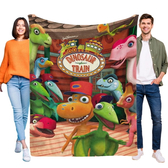Dinosaur Train-Anti-Pilling Flannel Blanket Soft Lightweight Plush Fuzzy Cozy Luxury Blanket for Home and Kitchen Use Perfect for Kids and Adults 32"*48"(80cm*120cm)