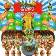 Dinosaur Train Balloons Party Supplies 1st Decor Tableware Birthday Cake Topper Decorations Banner Backdrop