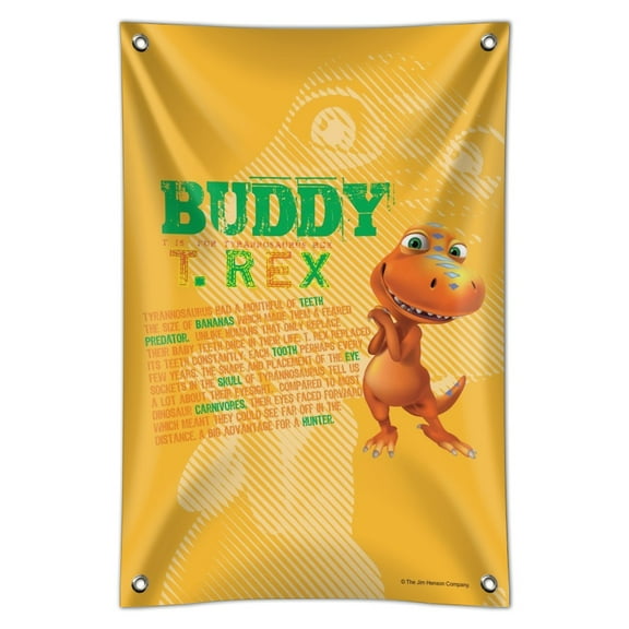 Dinosaur Train Buddy T-Rex Stats Home Business Office Sign