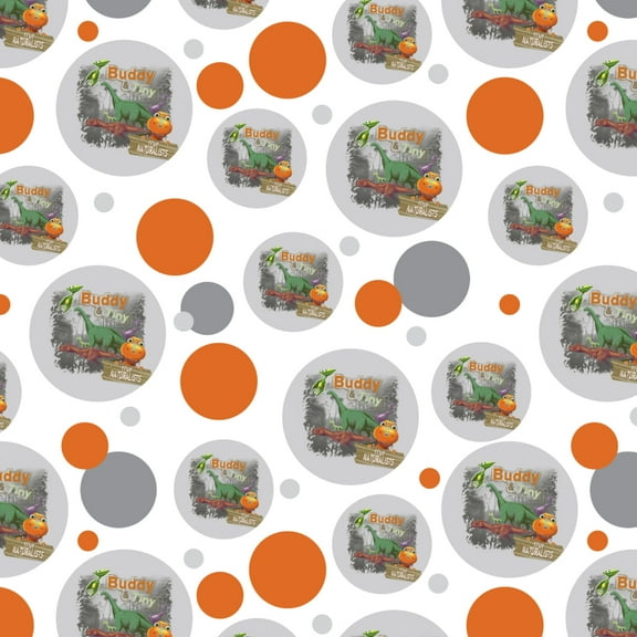 Dinosaur Train Buddy and Tiny the Naturalists Premium Gift Wrap Wrapping Paper Roll