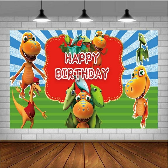 Dinosaur Train Post Wall Decor Birthday Banner Backdrop Background Party Supplies Taspestry