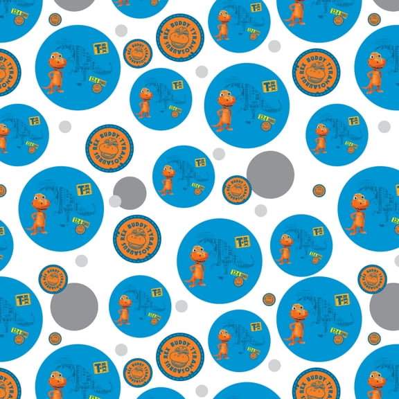 Dinosaur Train T-Rex Buddy Blue Premium Gift Wrap Wrapping Paper Roll