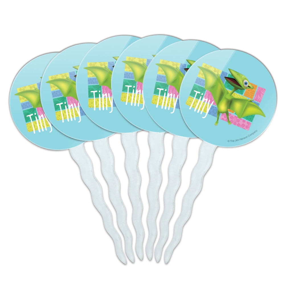 Dinosaur Train Tiny Cupcake Picks Toppers Decoration Set of 6 - Walmart.com
