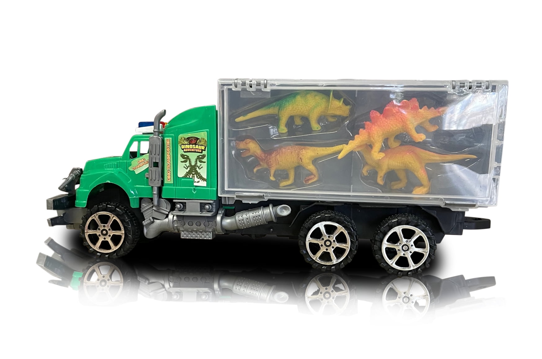 Dinosaur Transporter Boys Dinosaur Toy Play Dinosaur Set With Truck Carry 4 Dinosaurs