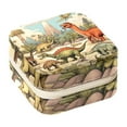 thumbnail image 1 of Dinosaur Travel Portable Square Jewelry Organizer with Ring, Earring, Necklace, and Bracelet Storage - Suitable for Girls and Women, 1 of 6