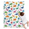 thumbnail image 1 of Dinosaur and Tree Pattern Blanket,Comfortable Soft Flannel Throw Blanket,All Season,Warm Lightweight Blankets for Sofa Bed Couch Living Room Chair,30"x40", 1 of 4