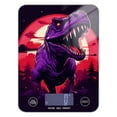 thumbnail image 1 of Dinosaur Trees Food Scale Digital Kitchen Scale Waterproof Tempered Glass Tare Function 11 lb for Baking Cooking Meal Prep, 1 of 7