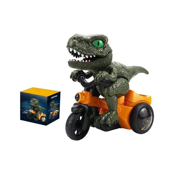 Dinosaur Tricycle Electronic Toy, 360 Stunt Rotating Dinosaur Toy with Sound Effects & Light, Perfect Christmas Birthday Holiday Gifts for Teens