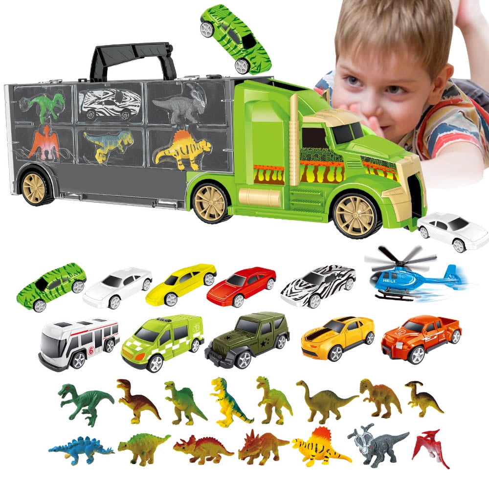 Dinosaur Truck Carrier Toy 26 Pieces Transport Car Ecuador Ubuy