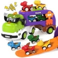 thumbnail image 1 of Toys for 2 Year Old Boys, Toddler Dinosaur Truck with Sounds & Lights, Toys Cars Set with Race Track, Pull Back Cars Baby Toys, Toys for Boys 2 to 4 Years Old, Best Birthday Christmas Gifts, 1 of 10