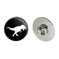 thumbnail image 1 of Dinosaur Tyrannosaurus Rex Black White Metal 1.1" Tie Tack Hat Lapel Pin Pinback, 1 of 5