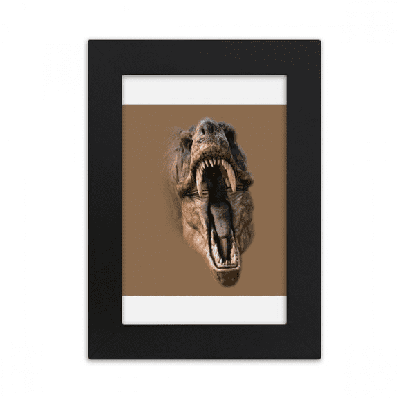 Dinosaur Tyrannosaurus Rex Opens Mouth Teeth Desktop Photo Frame Picture Display Art Painting Exhibit