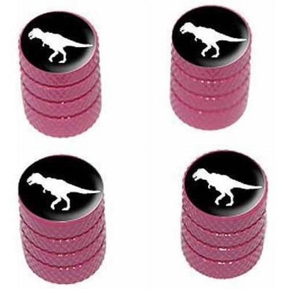 Dinosaur Tyrannosaurus Rex Tire Rim Wheel Aluminum Valve Stem Caps, Multiple Colors