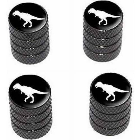 Dinosaur Tyrannosaurus Rex Tire Rim Wheel Aluminum Valve Stem Caps, Multiple Colors
