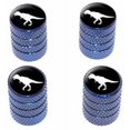 thumbnail image 1 of Dinosaur Tyrannosaurus Rex Tire Rim Wheel Aluminum Valve Stem Caps, Multiple Colors, 1 of 1