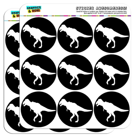 Dinosaur Tyrannosaurus T-Rex 2" Scrapbooking Crafting Stickers