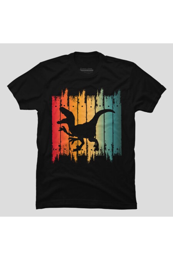 Dinosaur Vintage Sunset Retro T-Rex Graphic T-shirt M2983226, Up to Size 5XL