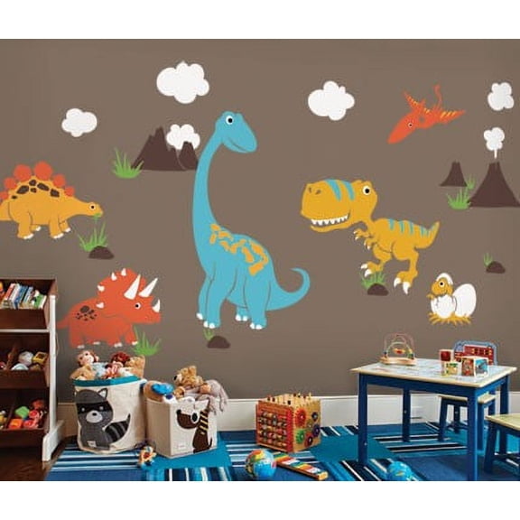 Dinosaur Wall Decal - Scheme A