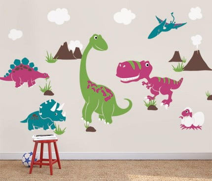 Dinosaur Wall Decal - Scheme B