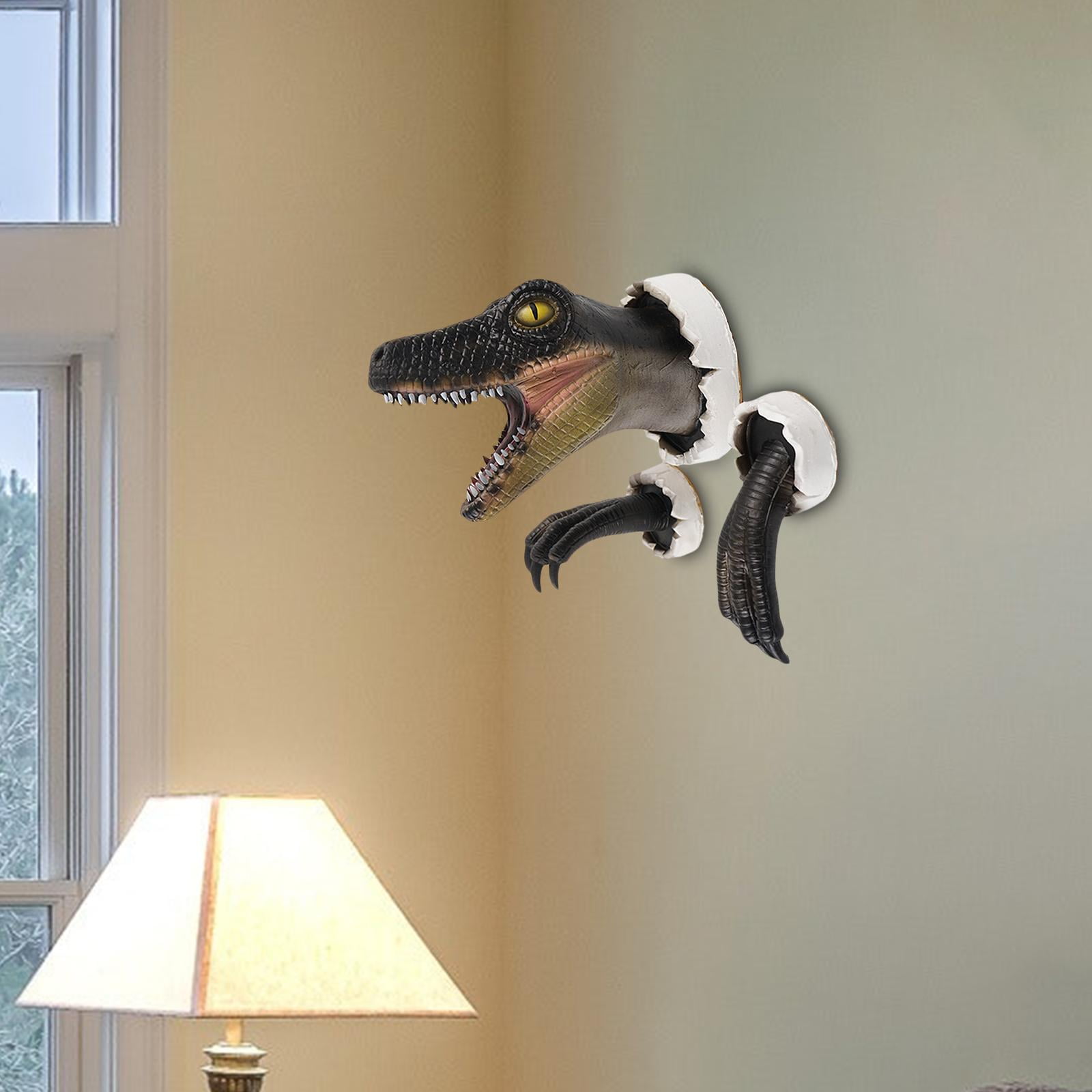 Dinosaur Wall Sculpture with Claws Wall Hanging Art Crafts Figurine 3D