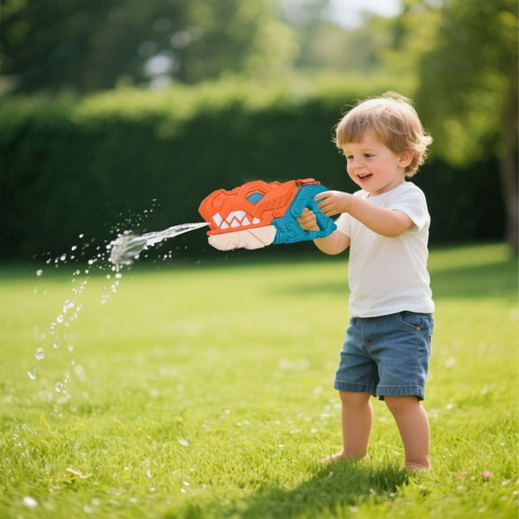 Dinosaur Water Blaster 580ML Super Soaker Toy for Outdoor Summer Fun