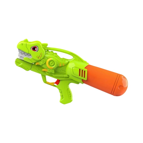 Dinosaur Water Gun 14.17 in, Plastic Manual Pump High Pressure Water Gun, Summer Pool Party, Outdoor Fun, Beach Play Beach Essentials (Green)