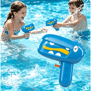Dinosaur Water Soaker, T-Rex Style Outdoor Spray Toy, Swimming Pool Water Blaster, Summer Cooling Play Equipment, Beach Party Supplies Blue