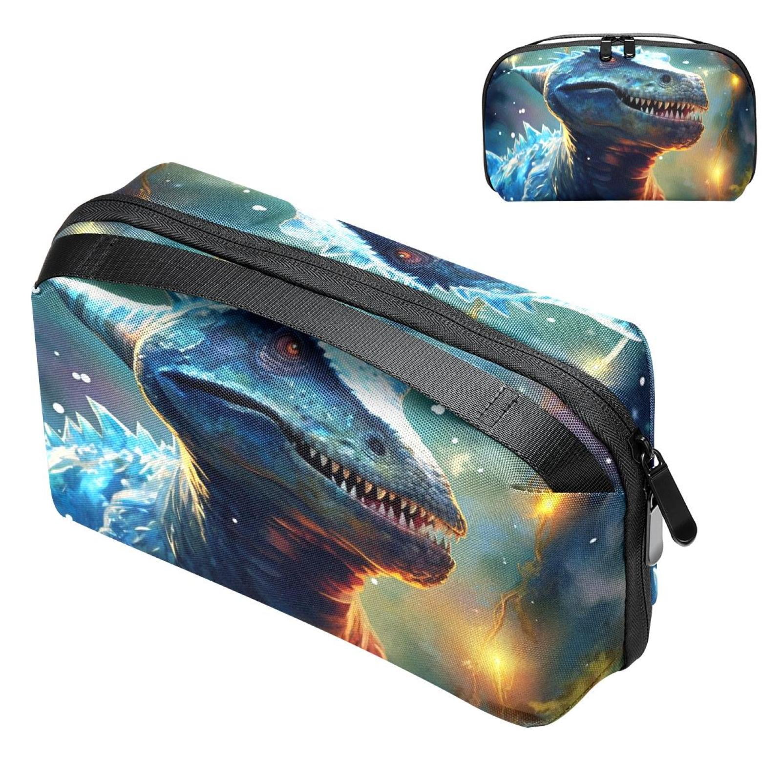 Dinosaur waterproof oxford fabric charger organizer storage pouch