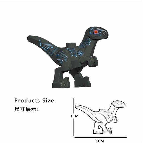Dinosaur World Chase Tyrannosaurus Rex Spinosaurus StegosaurusColor Baby Building Blocks Accessories Toys for children gift