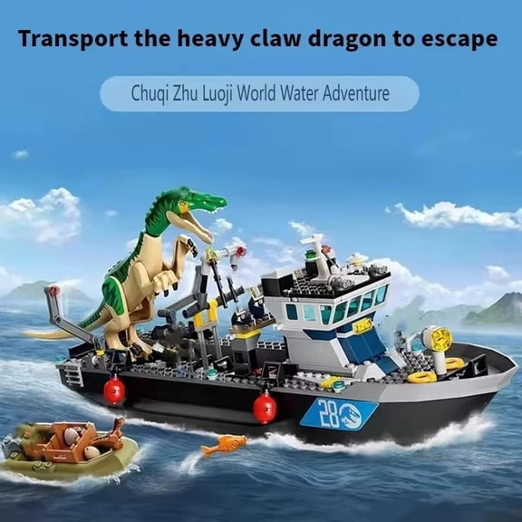 Dinosaur World Park Building Blocks Set – Indominus Rex vs. Ankylosaurus Duel Assembly Toy Gift
