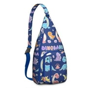 Dinosaur World Sling Tote&nbsp;- Colorful Jurassic Print Bag, Leakproof Thermal Container for Outdoor Activities