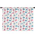 thumbnail image 1 of Dinosaur and Floral White Pattern Insulated Teens Curtains Set Of 2, Bedroom Essentials, Toddler Room Decor 42"x63", 1 of 5