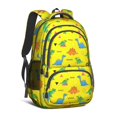 thumbnail image 1 of Dinosaur and Geometric Yellow Pattern Cute School Backpack Bag with Padded Back and Adjustable Shoulder Straps 16.9 X 12.6 X 5.9 Inches, 1 of 5