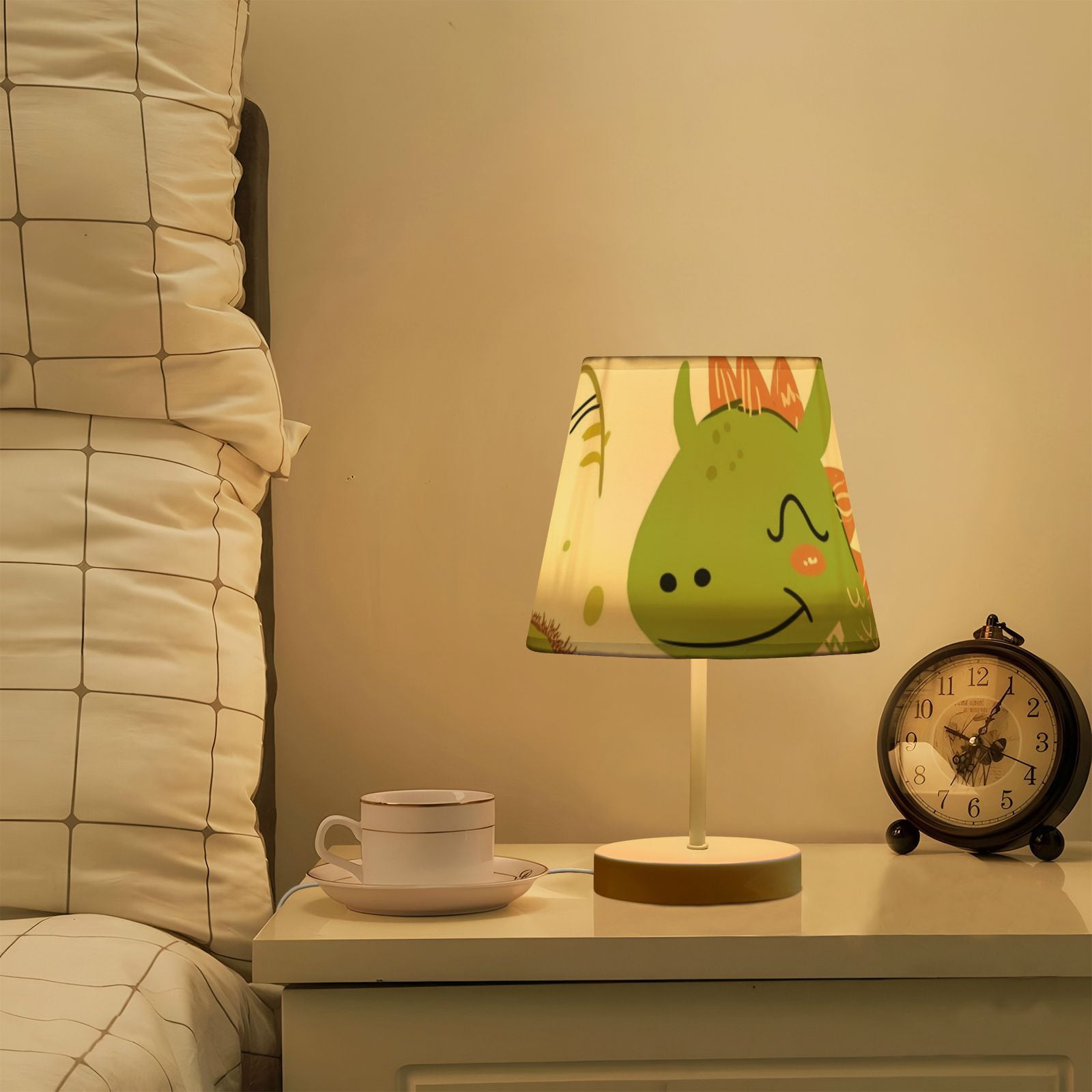 Dinosaur and Kiwi LED Desk Lamp Table Lamp USB Bedside Nightstand Small Lamp for Bedroom Living Room Kids Room