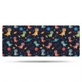 thumbnail image 1 of Dinosaur and Planet Black Pattern Non Slip Microfiber Bathroom Rugs, Soft Rubber Backing Bath Mats for Bathroom Floor Tub and Shower,24"x60", 1 of 5