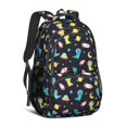 thumbnail image 1 of Dinosaur and Rocket Navy Pattern Cute School Backpack Bag with Padded Back and Adjustable Shoulder Straps 16.9 X 12.6 X 5.9 Inches, 1 of 5