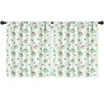 thumbnail image 1 of Dinosaur and Rose Light Green Pattern Insulated Teens Curtains Set Of 2, Bedroom Essentials, Toddler Room Decor 52"x63", 1 of 5