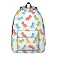 thumbnail image 1 of Dinosaur and Silhouette White Pattern Backpack for School, Cute School Bag with Adjustable Shoulder Straps and Padded Back, 15.7"x11.8"x5.5", 1 of 5