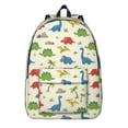 thumbnail image 1 of Dinosaur and Stone Beige Pattern Backpack for School, Cute School Bag with Adjustable Shoulder Straps and Padded Back, 15.7"x11.8"x5.5", 1 of 5